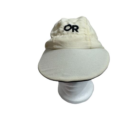 OUTDOOR RESEARCH Vintage Ivory Cotton Cap Adjustable Black Made in USA One Size - Picture 1 of 10